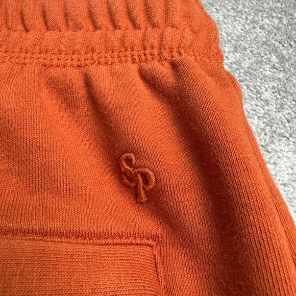 Maison Article Shoe Palace Jogger Sweatpants Men Medium Rust Orange Fleece 32x26 - Picture 7 of 16